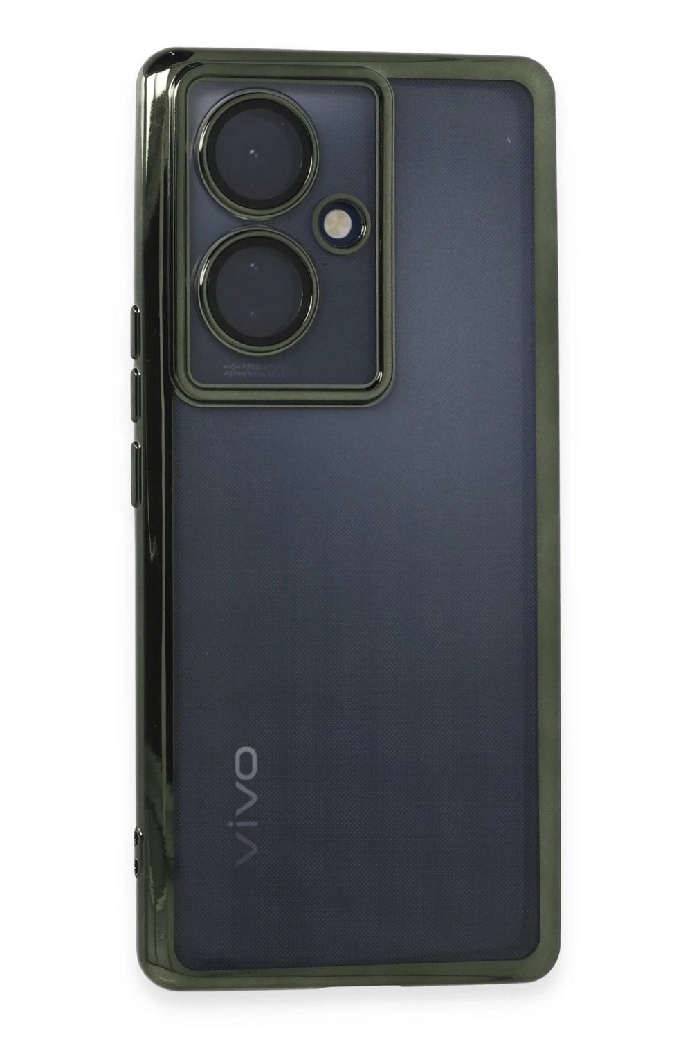 Mey İthalat®  Vivo V29 Lite Kılıf  Lensli Silikon - Yeşil