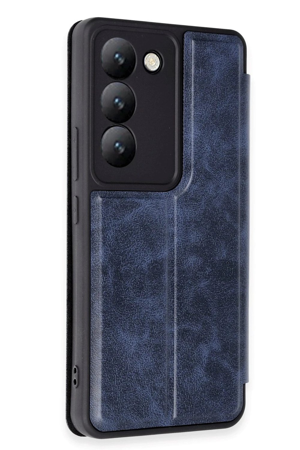 Mey İthalat®  Vivo V30 Lite 4G Kılıf Flip Cover - Lacivert