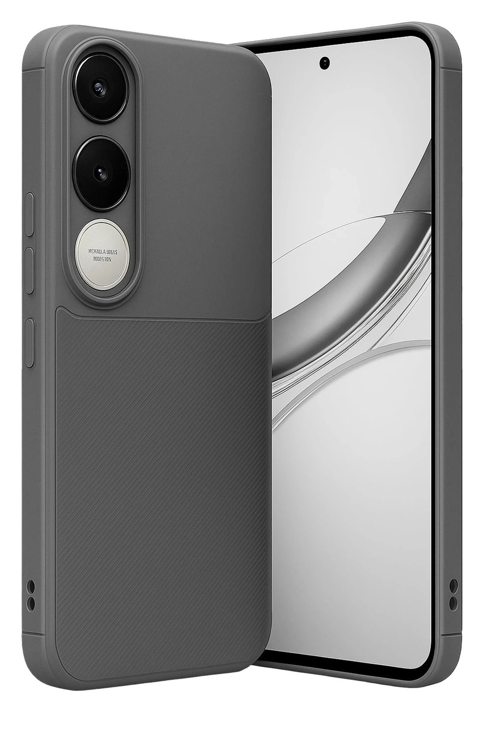 Mey İthalat®  Vivo V50 Lite 4G Auto Focus Karbon Kapak - Gri