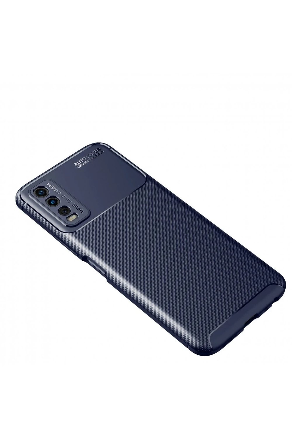 Mey İthalat®  Vivo Y11S Kılıf Auto Focus Karbon Kapak - Lacivert