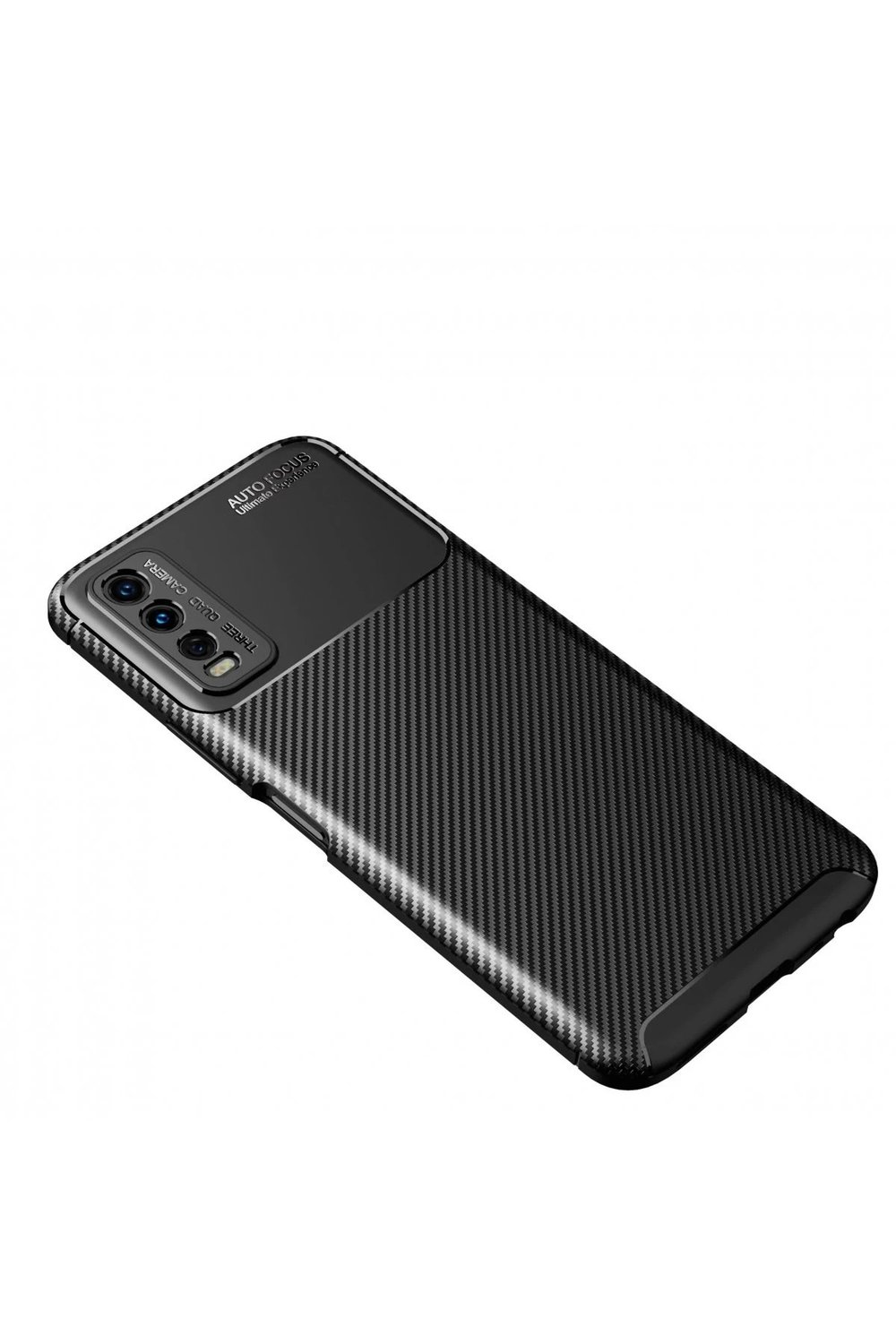 Mey İthalat®  Vivo Y11S Kılıf Auto Focus Karbon Kapak - Siyah