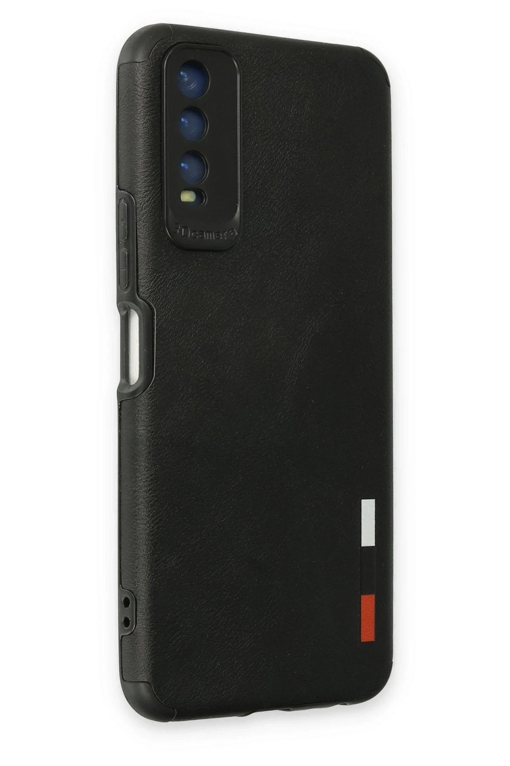 Mey İthalat®  Vivo Y11S Kılıf Loop Deri Silikon - Siyah