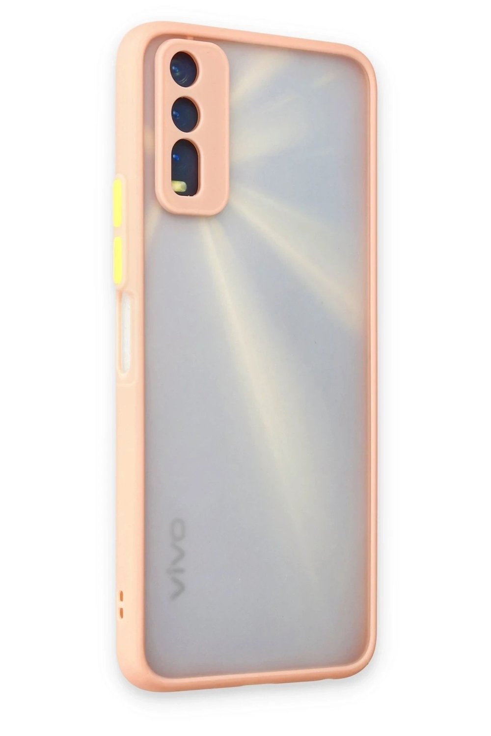 Mey İthalat®  Vivo Y11S Kılıf Montreal Silikon Kapak - Pembe