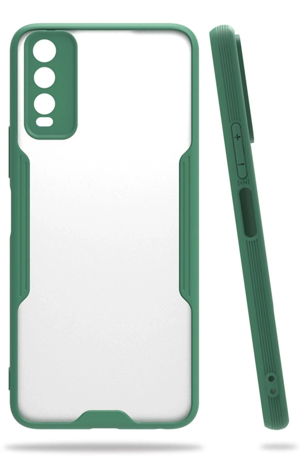 Mey İthalat®  Vivo Y11S Kılıf Platin Silikon - Yeşil