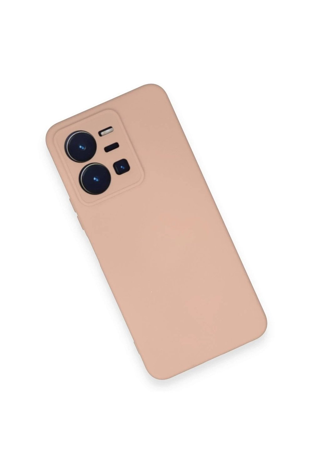 Mey İthalat®  Vivo Y35 Kılıf Nano içi Kadife Silikon - Pudra