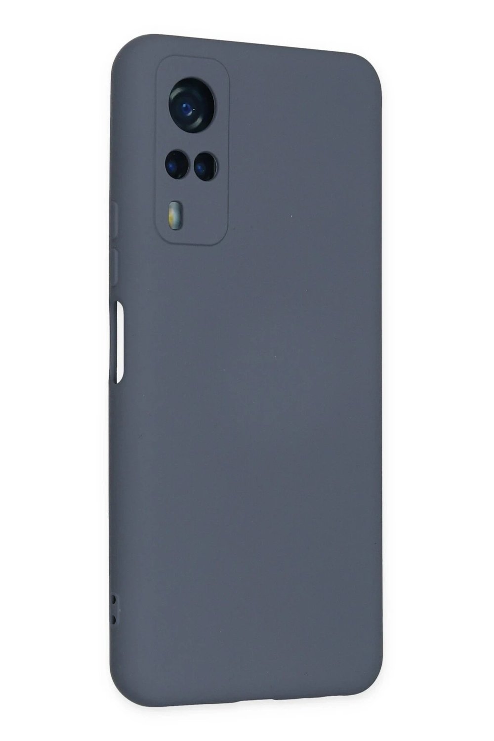 Mey İthalat®  Vivo Y53S Kılıf Nano içi Kadife Silikon - Gri
