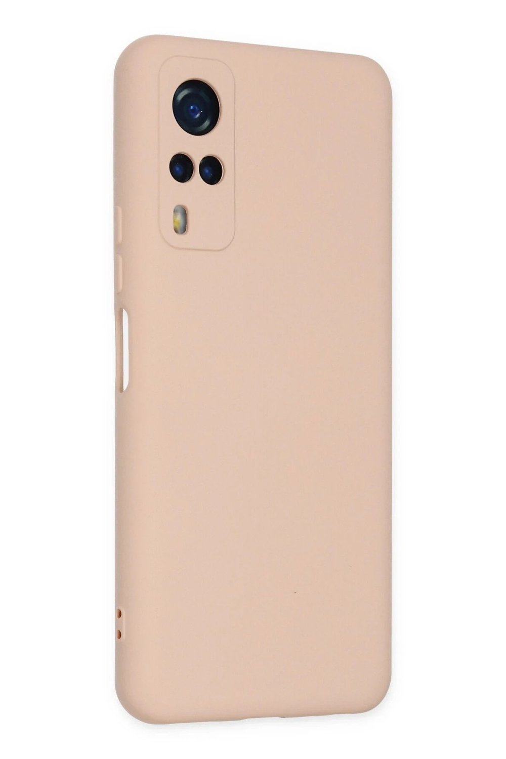Mey İthalat®  Vivo Y53S Kılıf Nano içi Kadife Silikon - Pudra