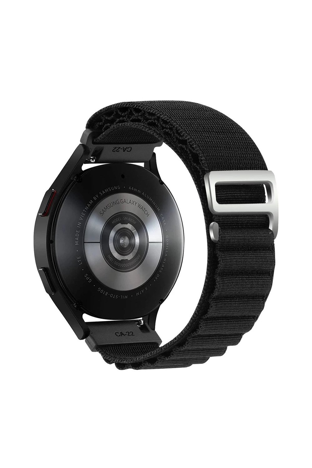 Mey İthalat®  Watch 20mm KR410 Kumaş Kordon - Siyah