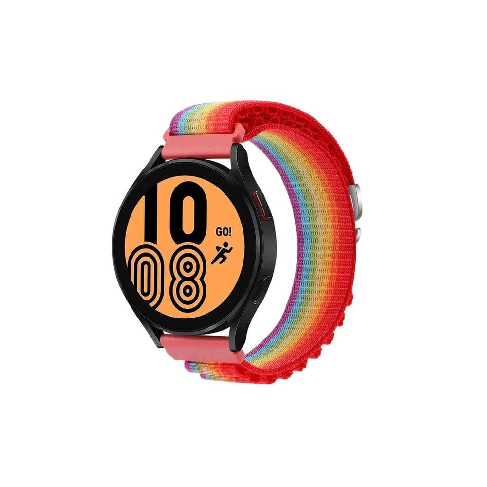 Mey İthalat®  Watch 22mm KR410 Kumaş Kordon - Gökkuşağı 1