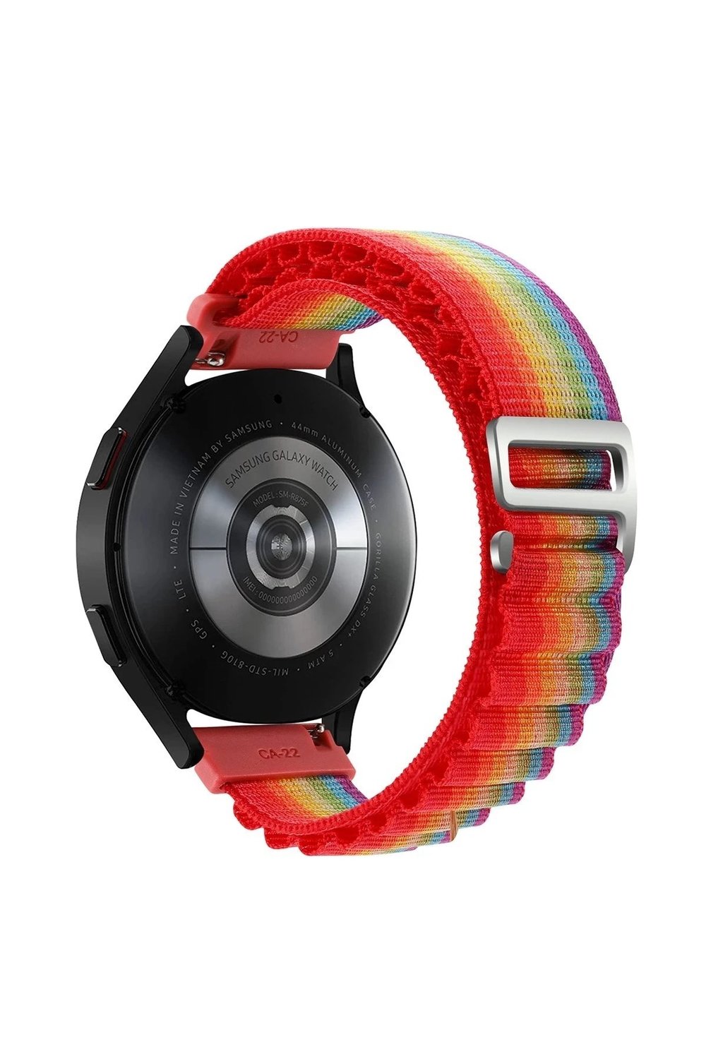 Mey İthalat®  Watch 22mm KR410 Kumaş Kordon - Gökkuşağı 1