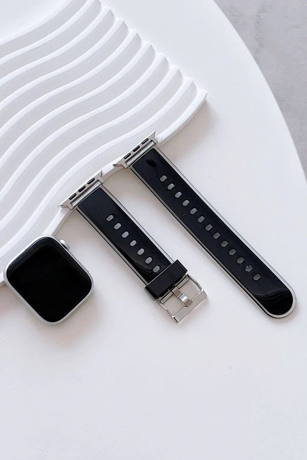 Mey İthalat®  Watch 38mm Jelly Silikon Kordon - Siyah