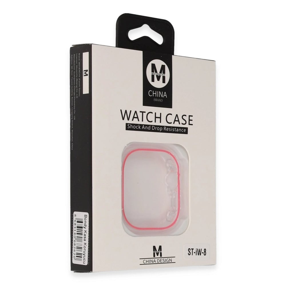 Mey İthalat®  Watch 45mm Bondy Kasa Koruyucu - Pembe