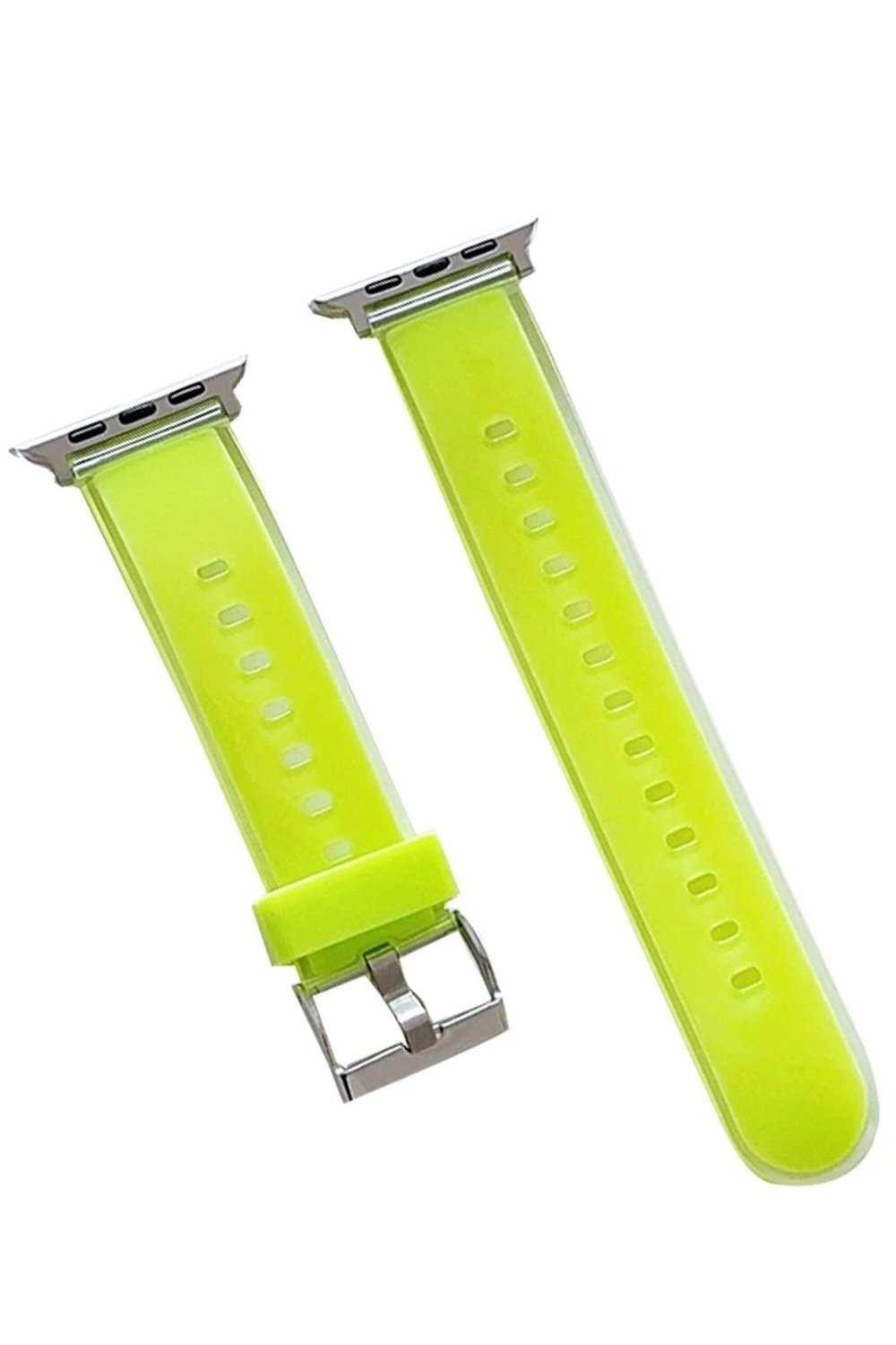 Mey İthalat®  Watch 45mm Jelly Silikon Kordon - Yeşil