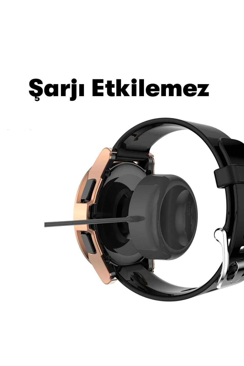Mey İthalat®  Watch 5 40mm Wall Camlı Kasa Ekran Koruyucu - Siyah