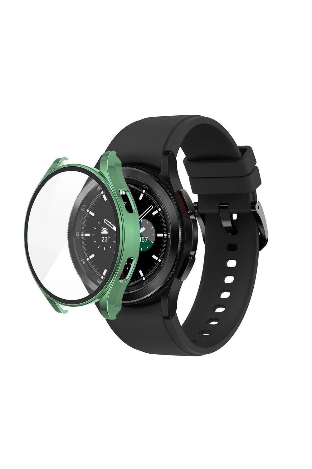 Mey İthalat®  Watch 5 40mm Wall Camlı Kasa Ekran Koruyucu - Koyu Yeşil
