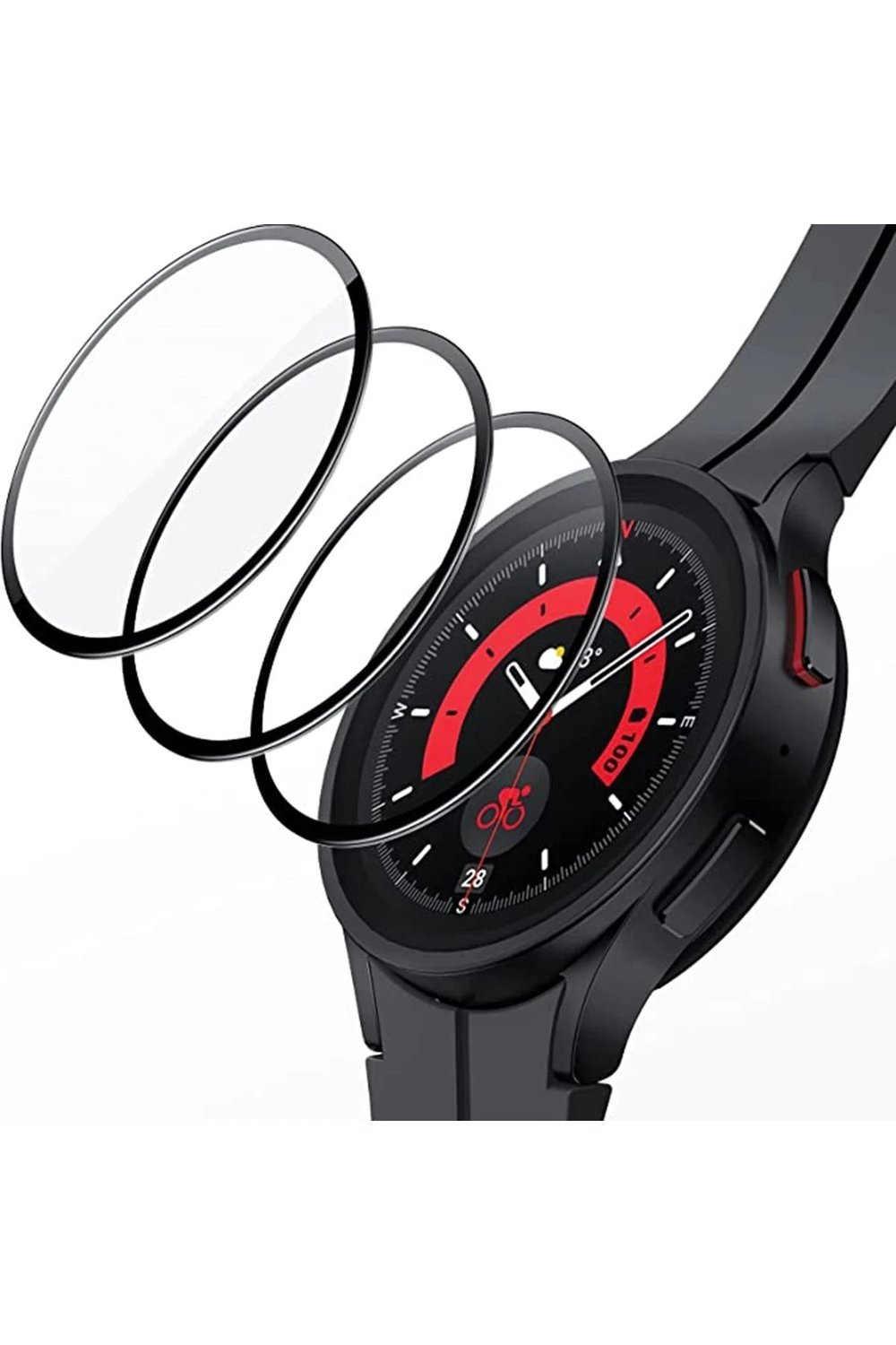 Mey İthalat®  Watch 5 Pro 45mm Polymer Nano Ekran Koruyucu - Şeffaf