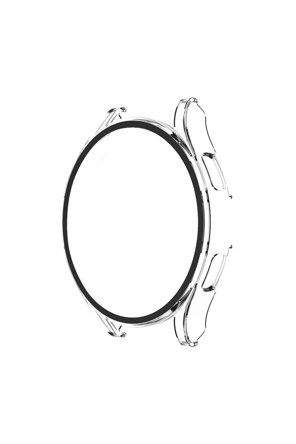 Mey İthalat®  Watch 5 Pro 45mm Wall Camlı Kasa Ekran Koruyucu - Şeffaf