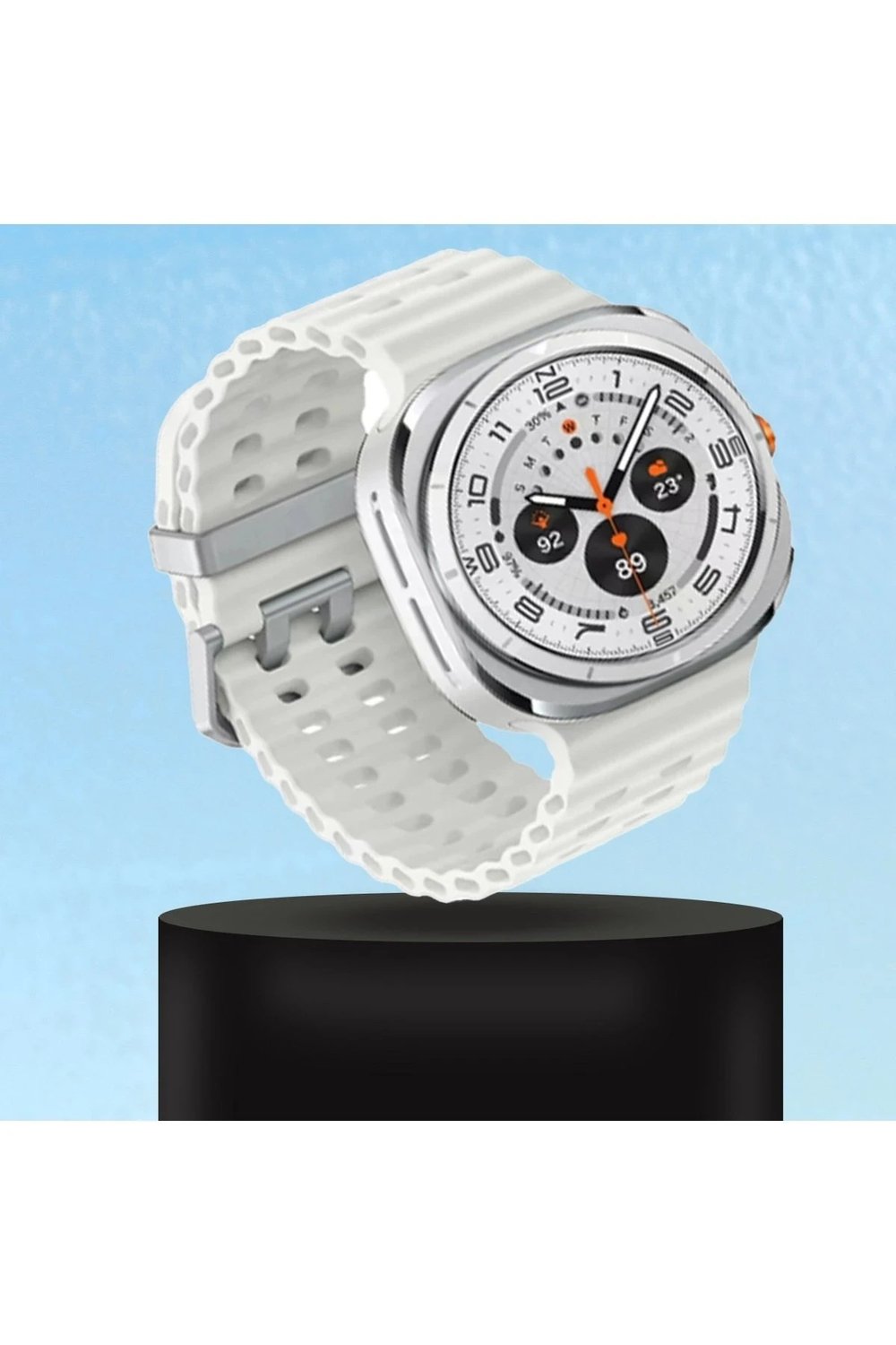 Mey İthalat®  Watch 7 Ultra KR417 Rug Silikon Kordon - Gri