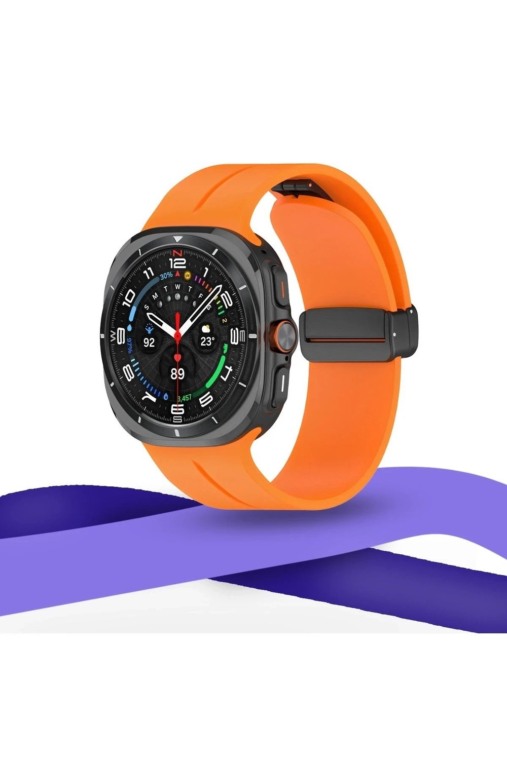 Mey İthalat®  Watch 7 Ultra KR418 Tender Silikon Kordon - Sierra Blue
