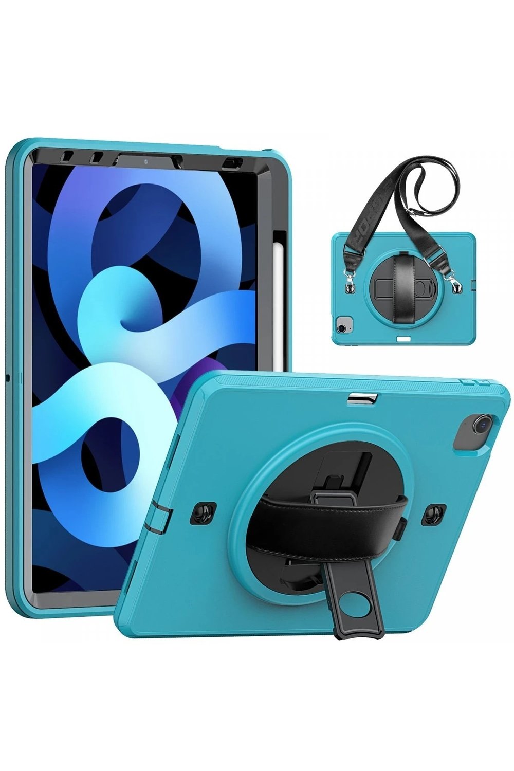 Mey İthalat®  iPad Pro 11 (2020) Kılıf Strap-C Otterbox Tablet Kapak - Mavi