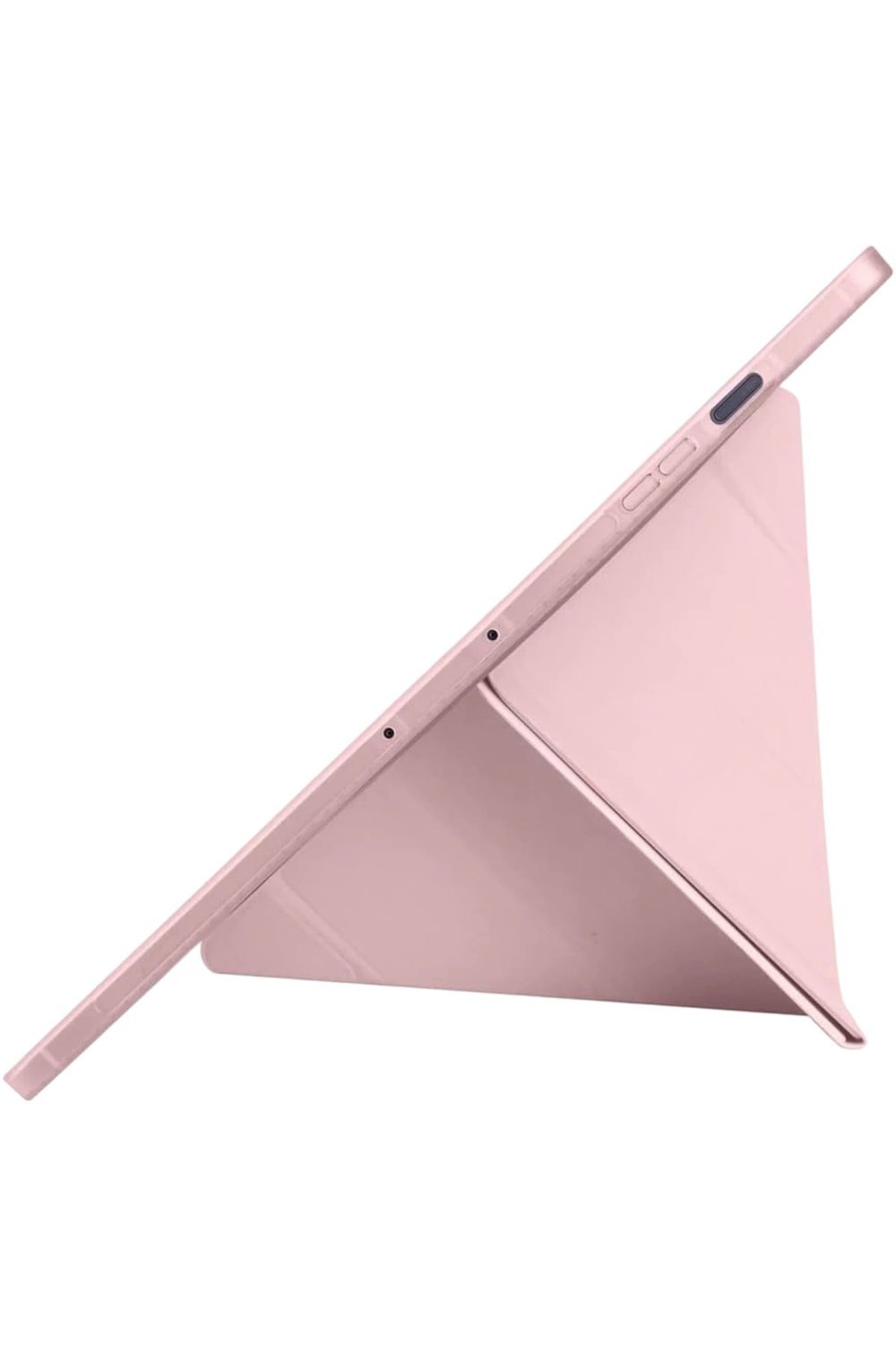 Mey İthalat®  iPad Pro 11 (2024) Kılıf Kalemlikli Hugo Tablet Kılıfı - Rose Gold