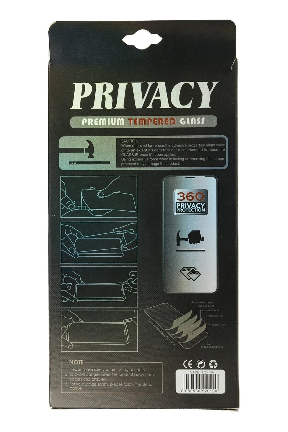 Mey İthalat®  iPhone 11 34D Hayalet Izgaralı Cam
