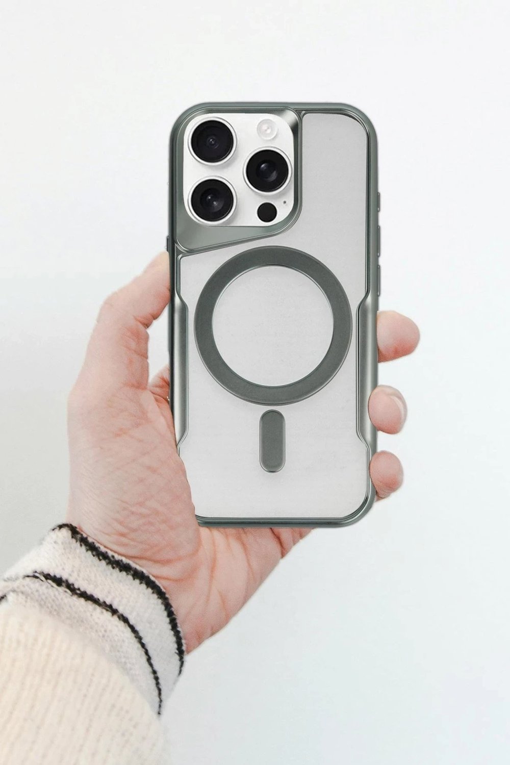 Mey İthalat®  iPhone 11 Kılıf Boyi Magsafe Silikon Kapak - Siyah