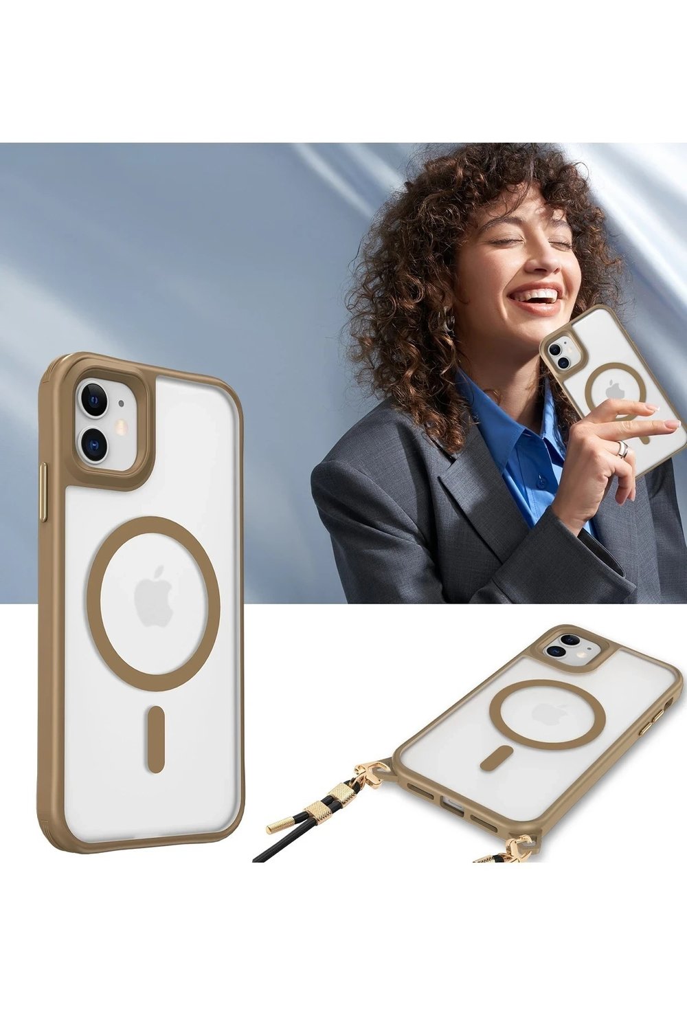 Mey İthalat®  iPhone 11 Kılıf Enka Magsafe Silikon Kılıf - Siyah