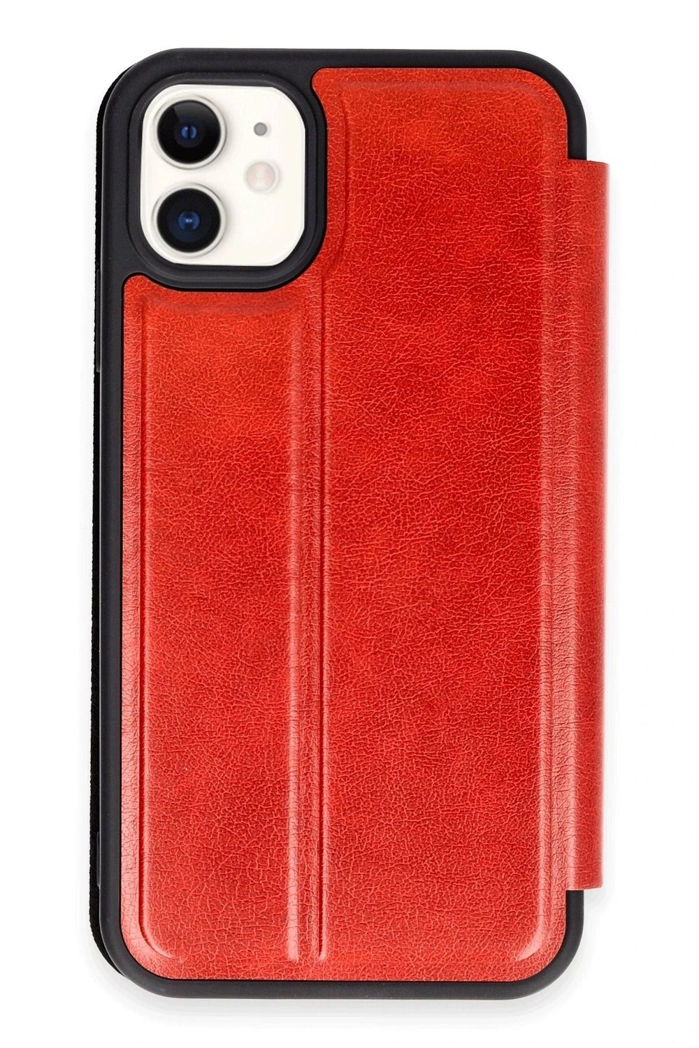 Mey İthalat®  iPhone 11 Kılıf Flip Cover - Kırmızı