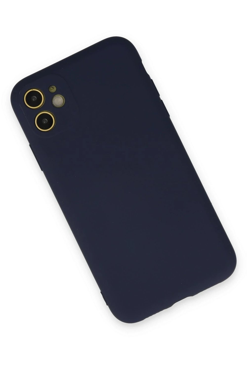 Mey İthalat®  iPhone 11 Kılıf Nano içi Kadife Silikon - Lacivert