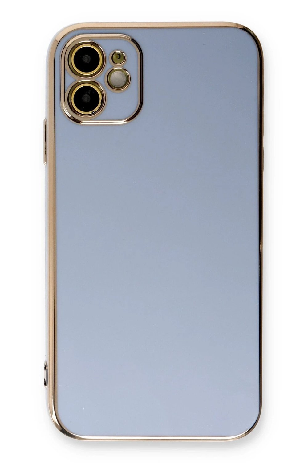 Mey İthalat®  iPhone 11 Kılıf Volet Silikon - Mavi