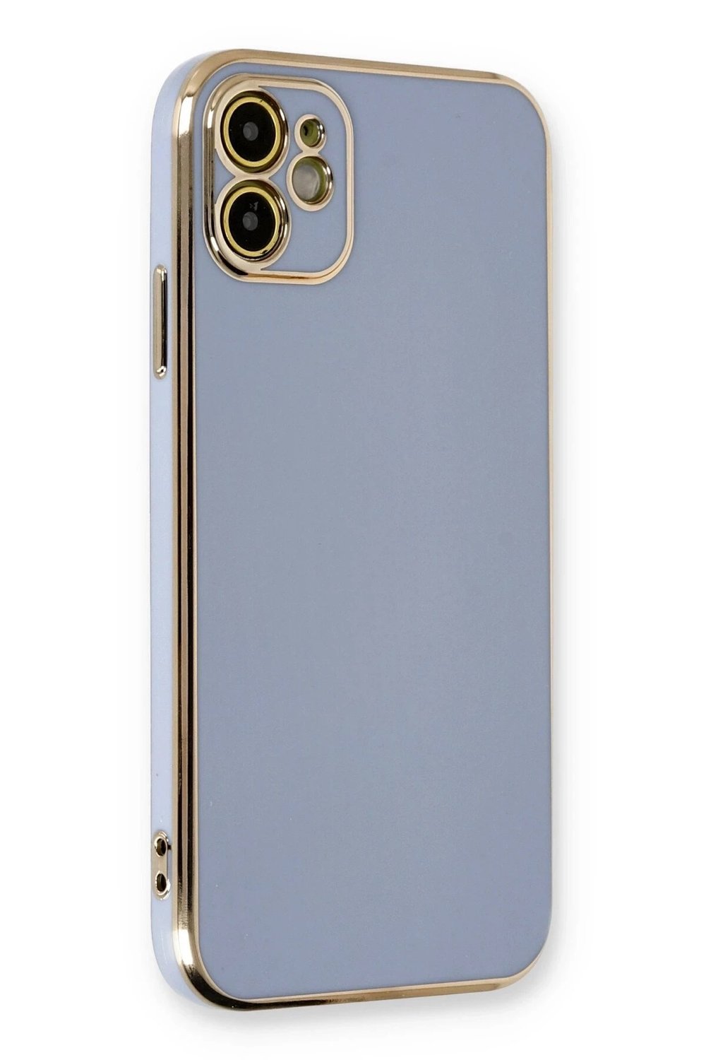 Mey İthalat®  iPhone 11 Kılıf Volet Silikon - Mavi