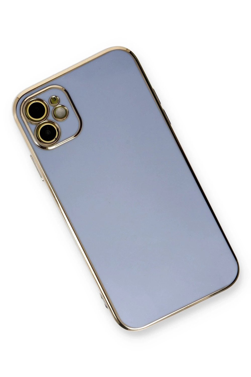 Mey İthalat®  iPhone 11 Kılıf Volet Silikon - Mavi