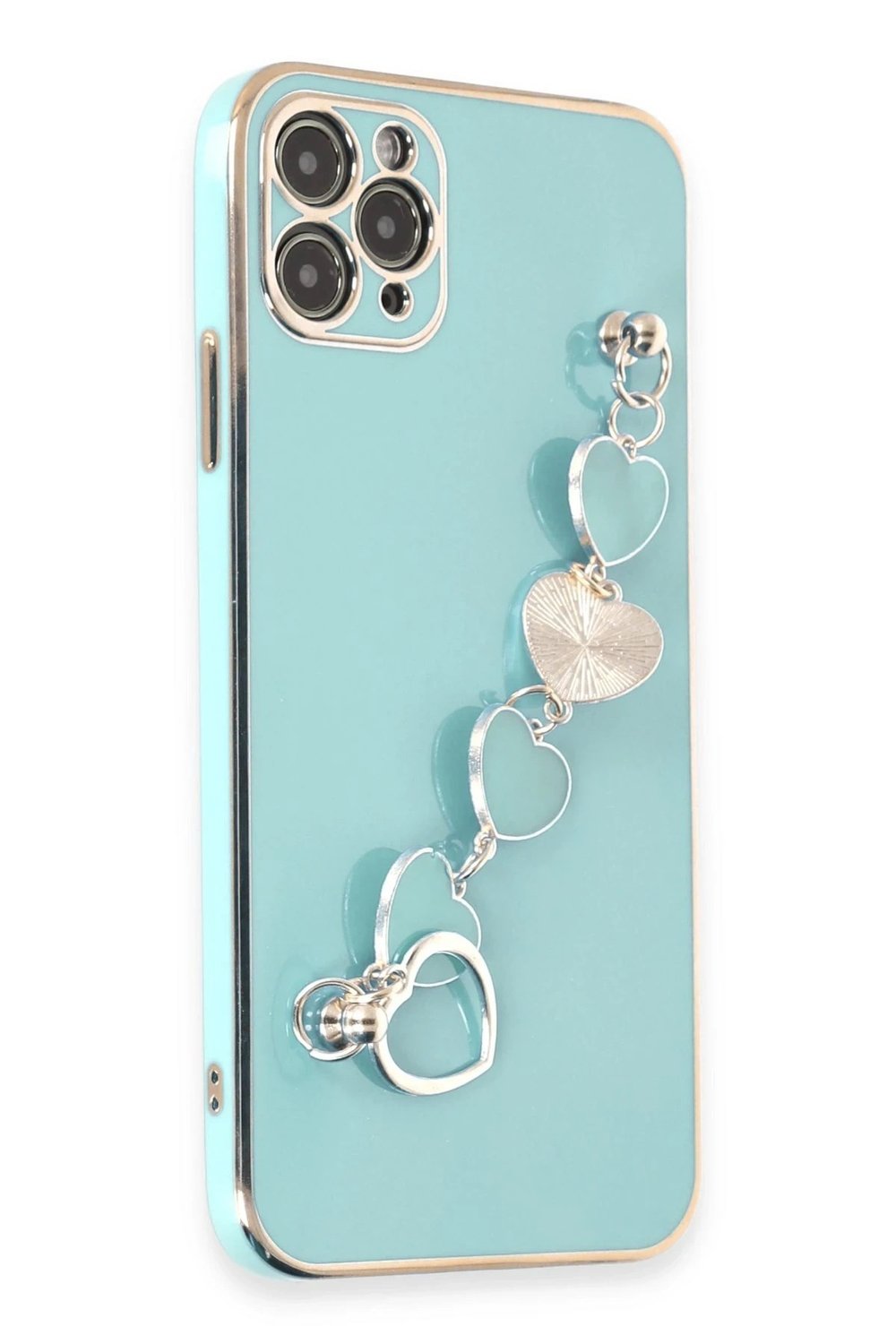 Mey İthalat®  iPhone 11 Pro Kılıf Esila Silikon - Su Yeşili