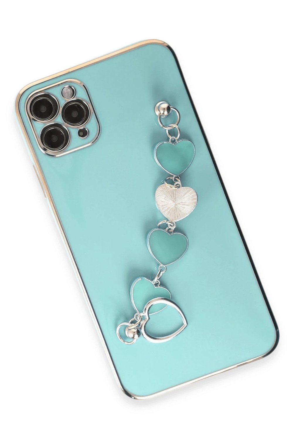 Mey İthalat®  iPhone 11 Pro Kılıf Esila Silikon - Su Yeşili
