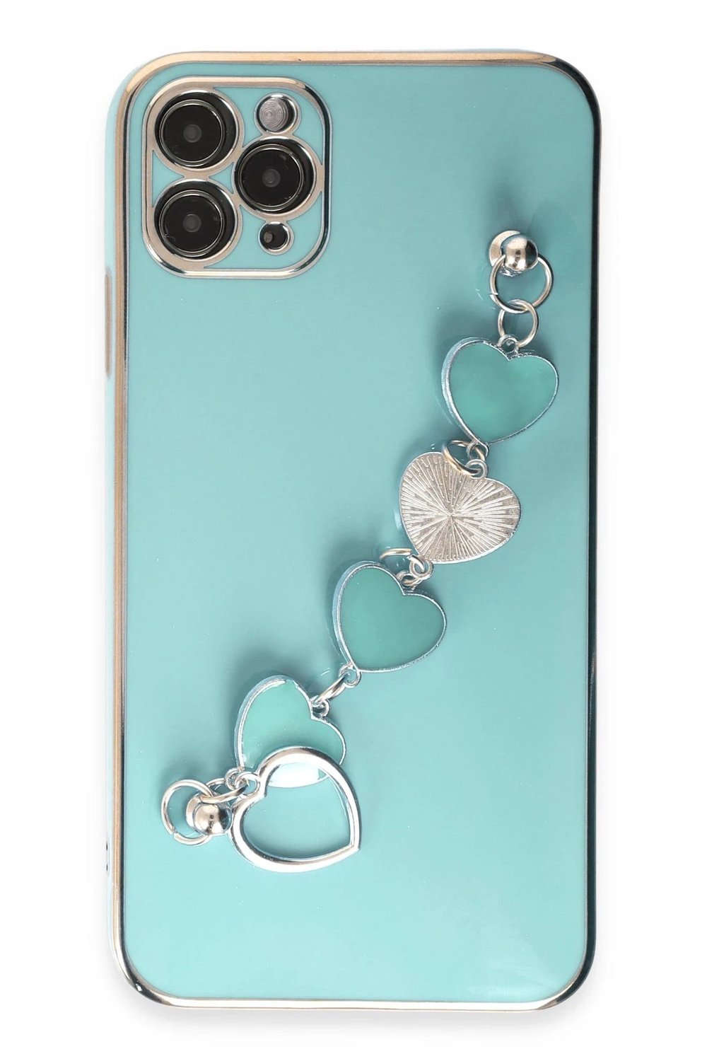 Mey İthalat®  iPhone 11 Pro Kılıf Esila Silikon - Su Yeşili