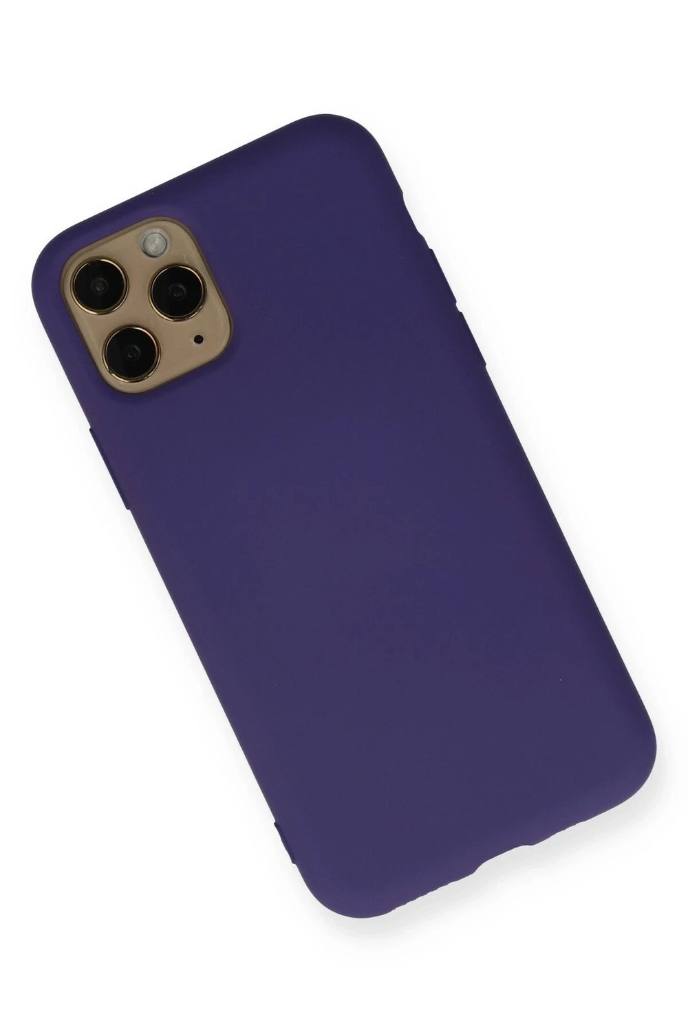 Mey İthalat®  iPhone 11 Pro Kılıf Nano içi Kadife Silikon - Mor