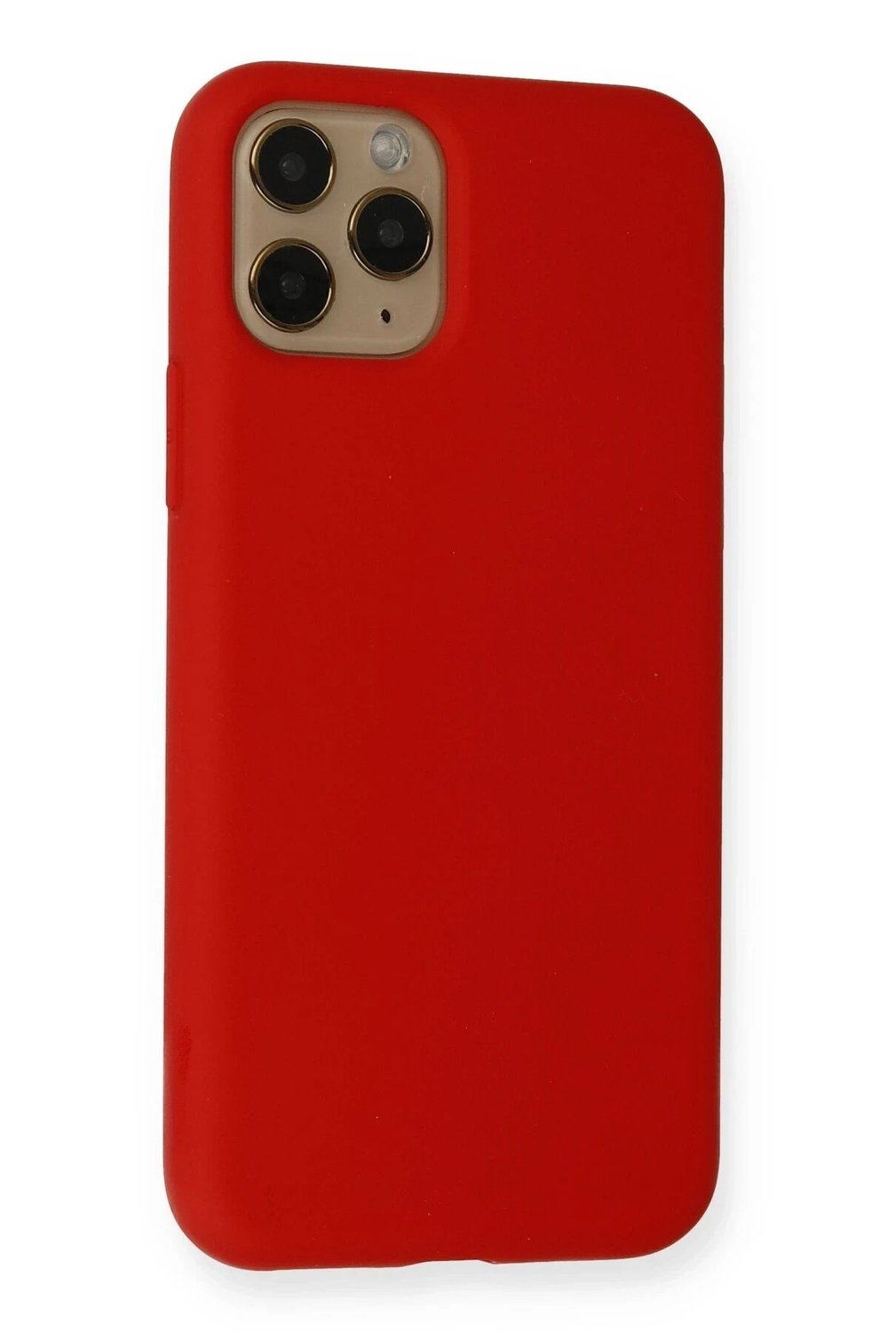 Mey İthalat®  iPhone 11 Pro Kılıf Nano içi Kadife Silikon - Kırmızı