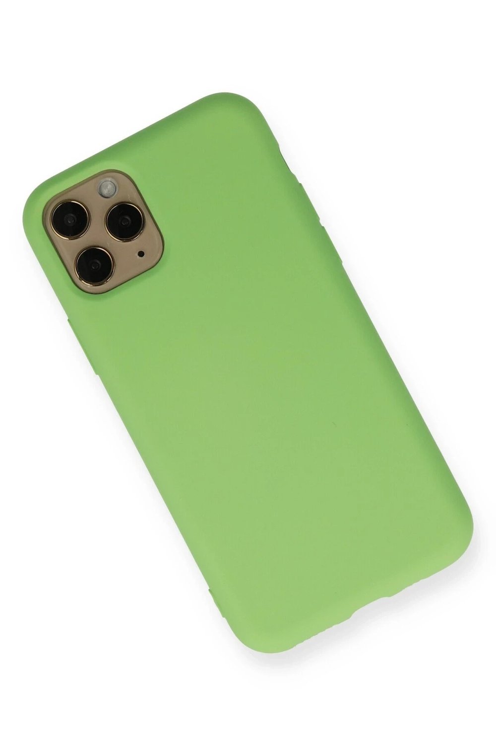 Mey İthalat®  iPhone 11 Pro Kılıf Nano içi Kadife Silikon - Yeşil