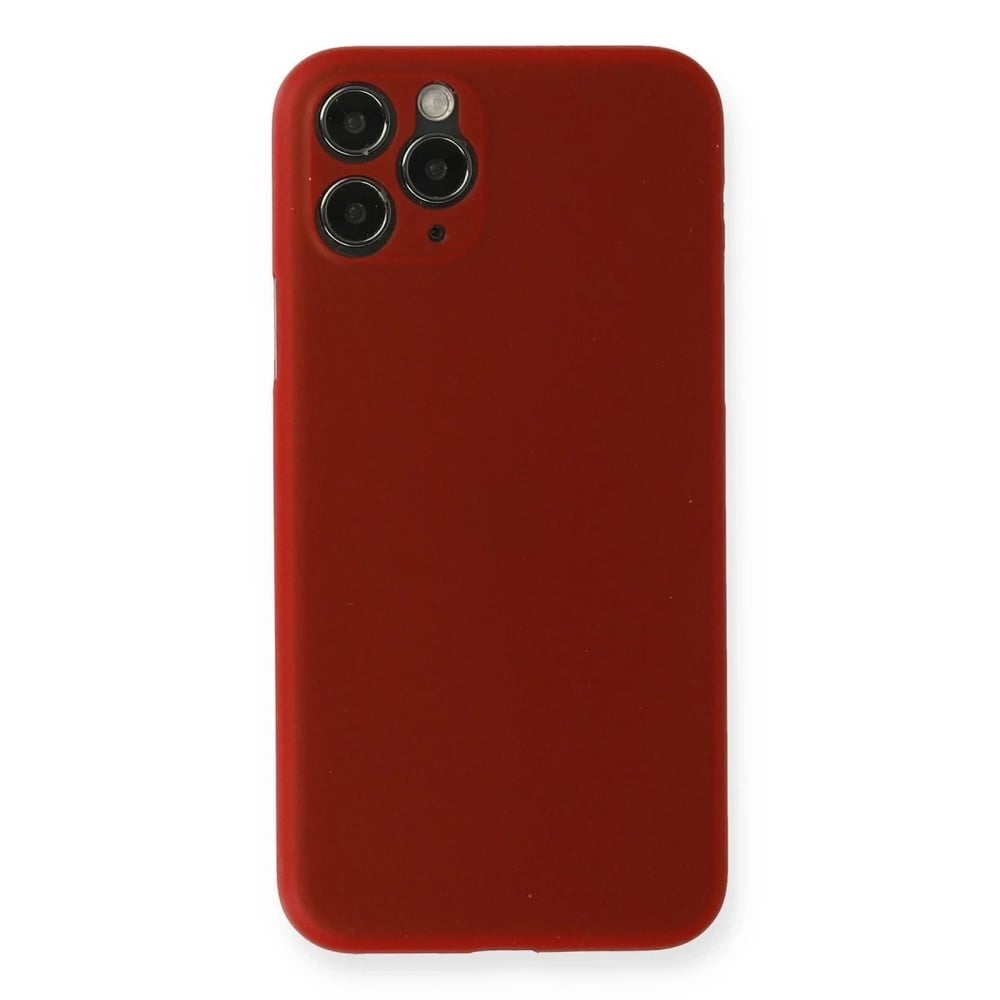 Mey İthalat®  iPhone 11 Pro Kılıf PP Ultra İnce Kapak - Kırmızı