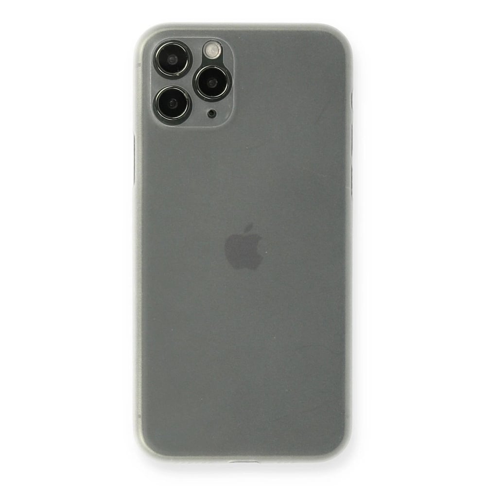 Mey İthalat®  iPhone 11 Pro Kılıf PP Ultra İnce Kapak - Beyaz