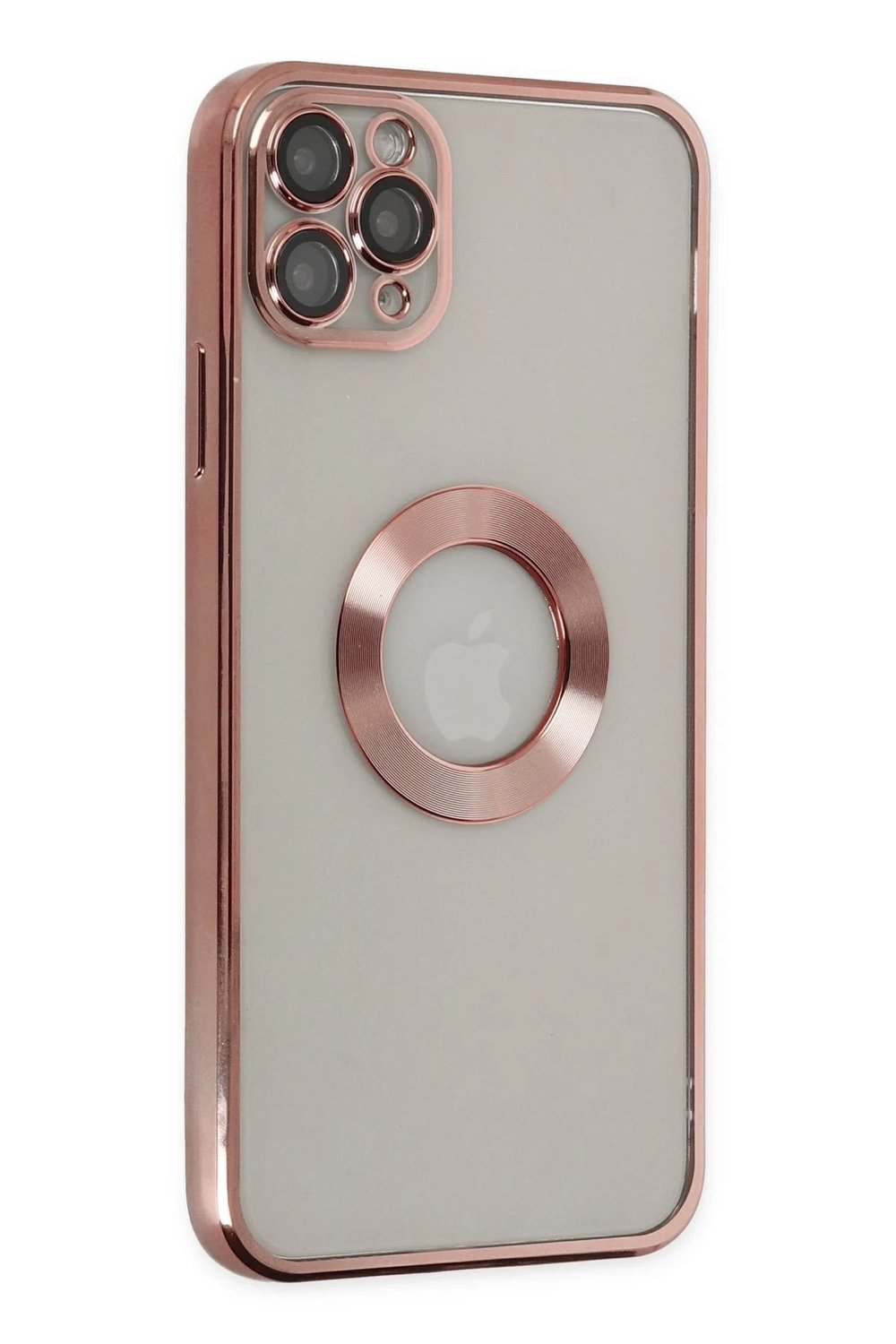 Mey İthalat®  iPhone 11 Pro Kılıf Slot Silikon - Rose Gold