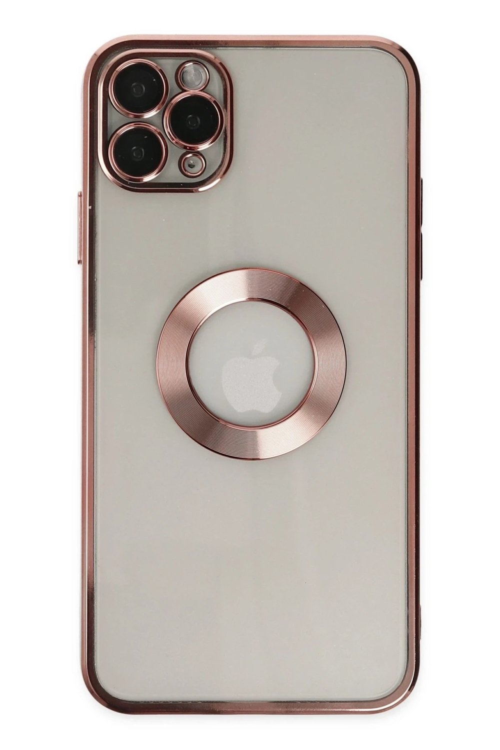 Mey İthalat®  iPhone 11 Pro Kılıf Slot Silikon - Rose Gold