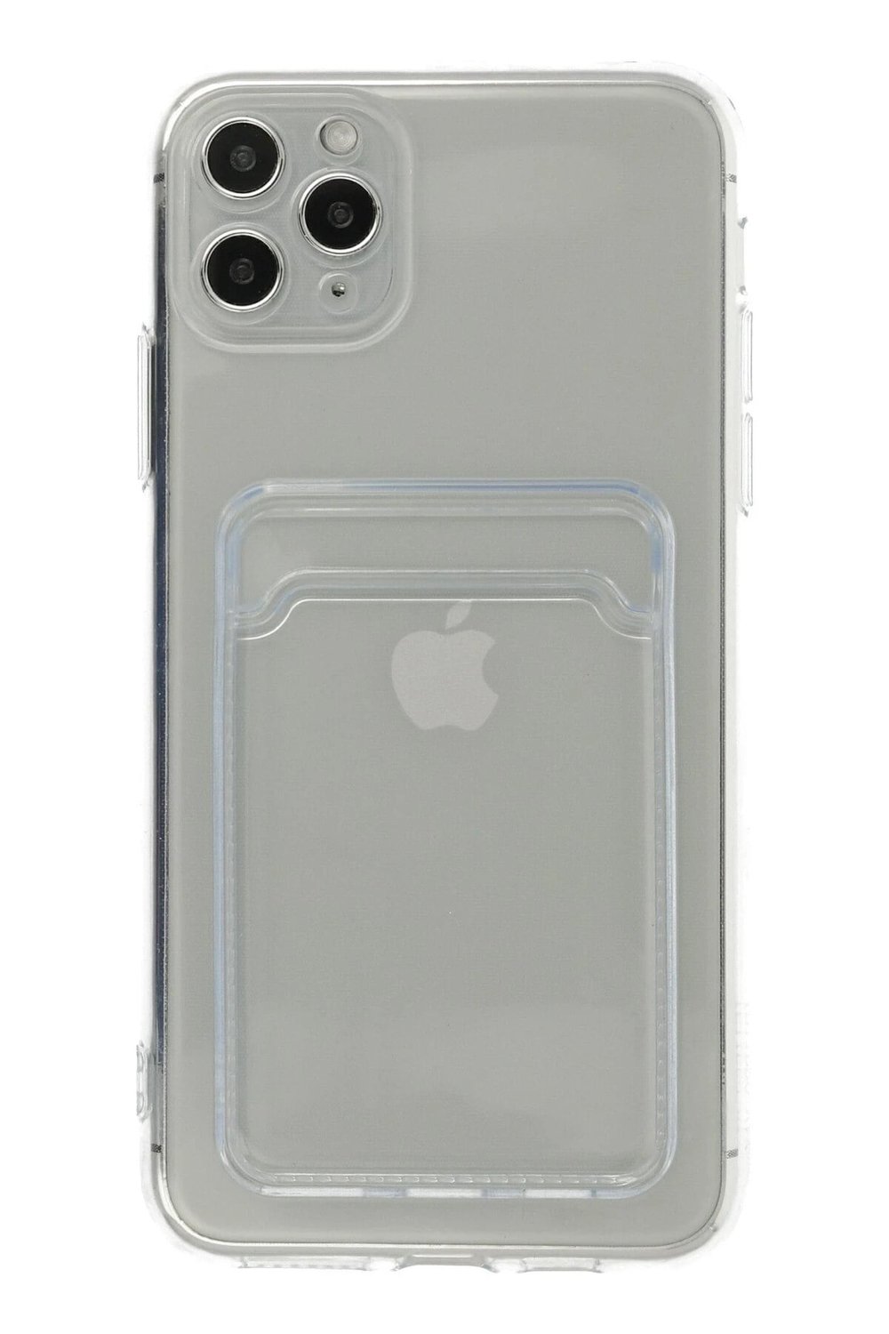 Mey İthalat®  iPhone 11 Pro Max Kılıf Kart Şeffaf Silikon - Şeffaf