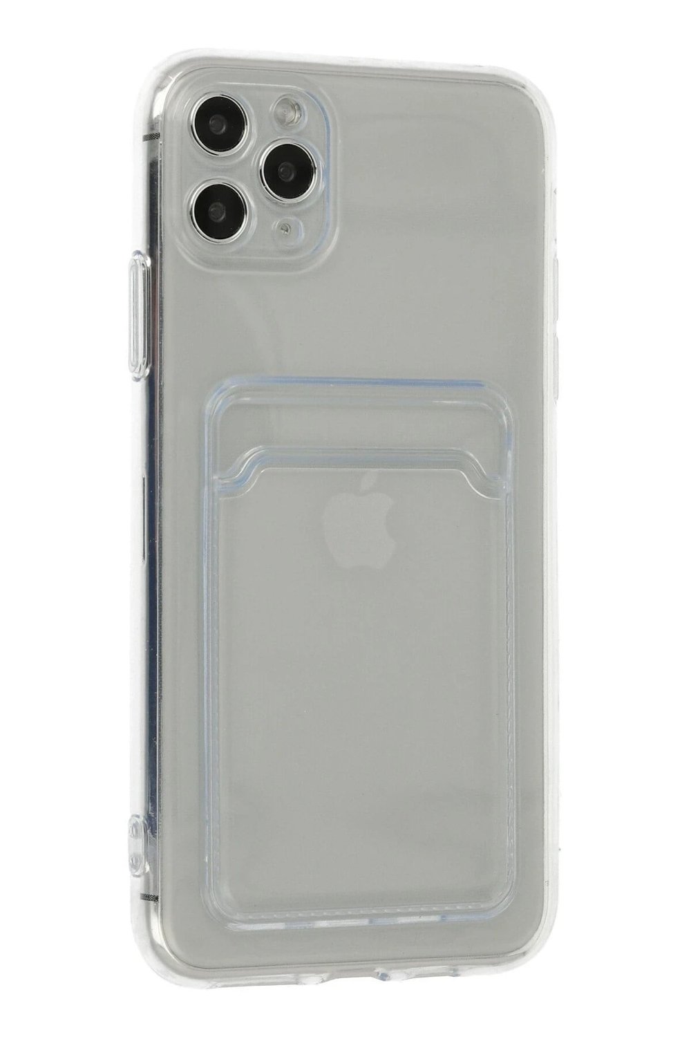 Mey İthalat®  iPhone 11 Pro Max Kılıf Kart Şeffaf Silikon - Şeffaf
