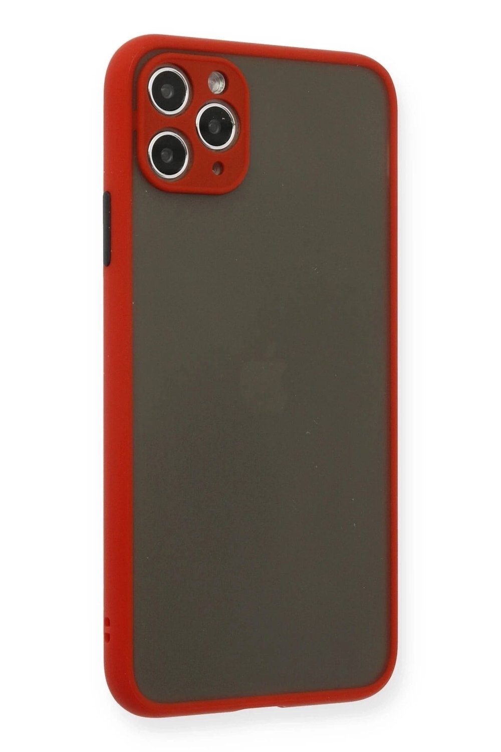 Mey İthalat®  iPhone 11 Pro Max Kılıf Montreal Silikon Kapak - Kırmızı