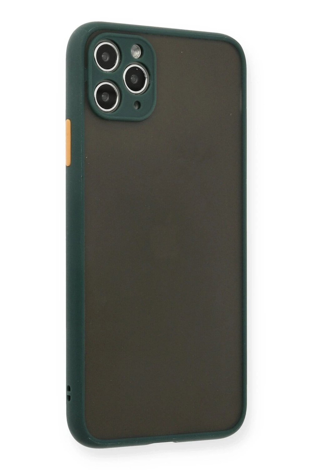Mey İthalat®  iPhone 11 Pro Max Kılıf Montreal Silikon Kapak - Yeşil