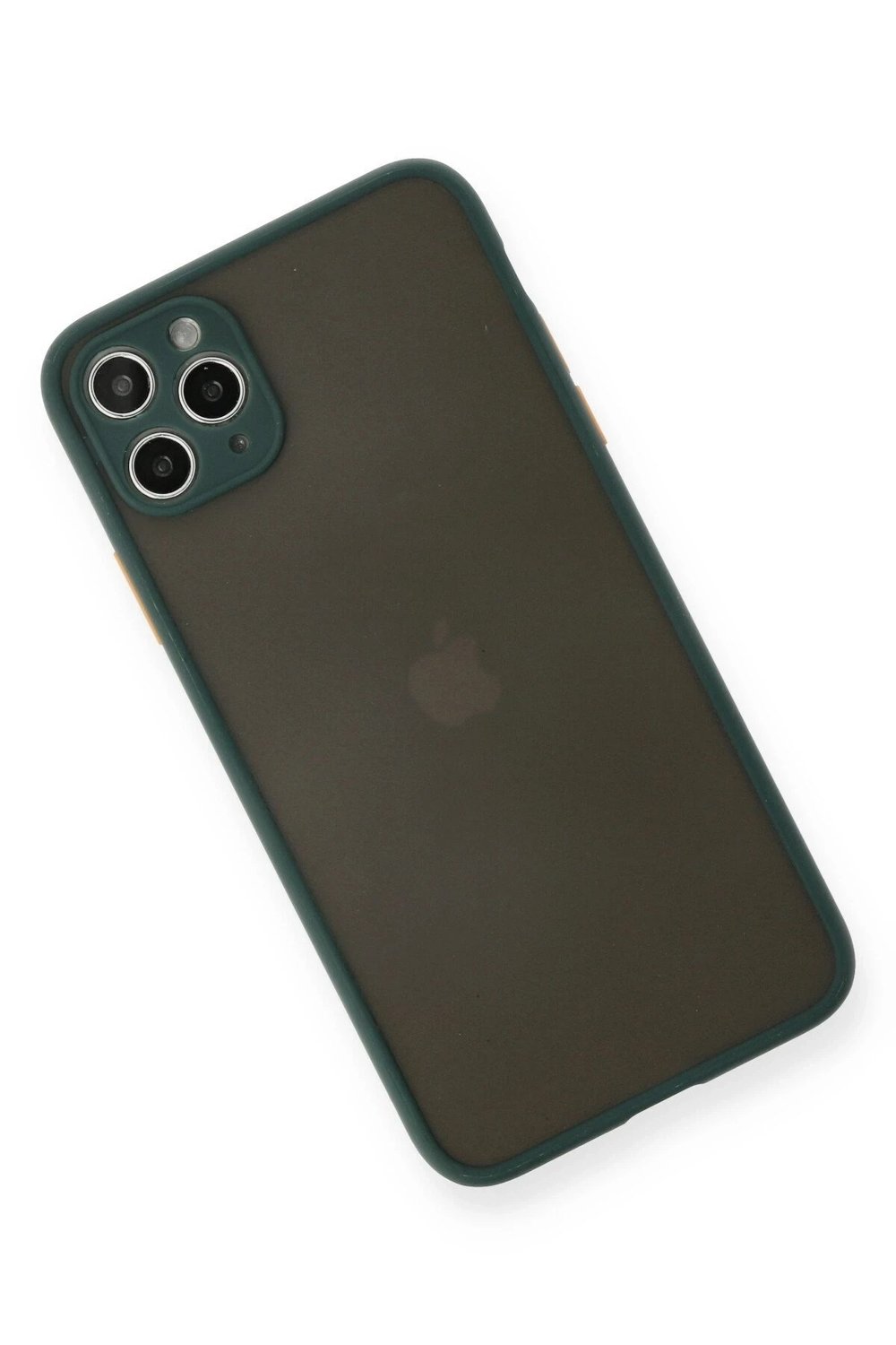 Mey İthalat®  iPhone 11 Pro Max Kılıf Montreal Silikon Kapak - Yeşil