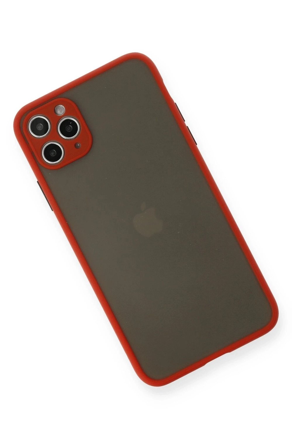 Mey İthalat®  iPhone 11 Pro Max Kılıf Montreal Silikon Kapak - Kırmızı