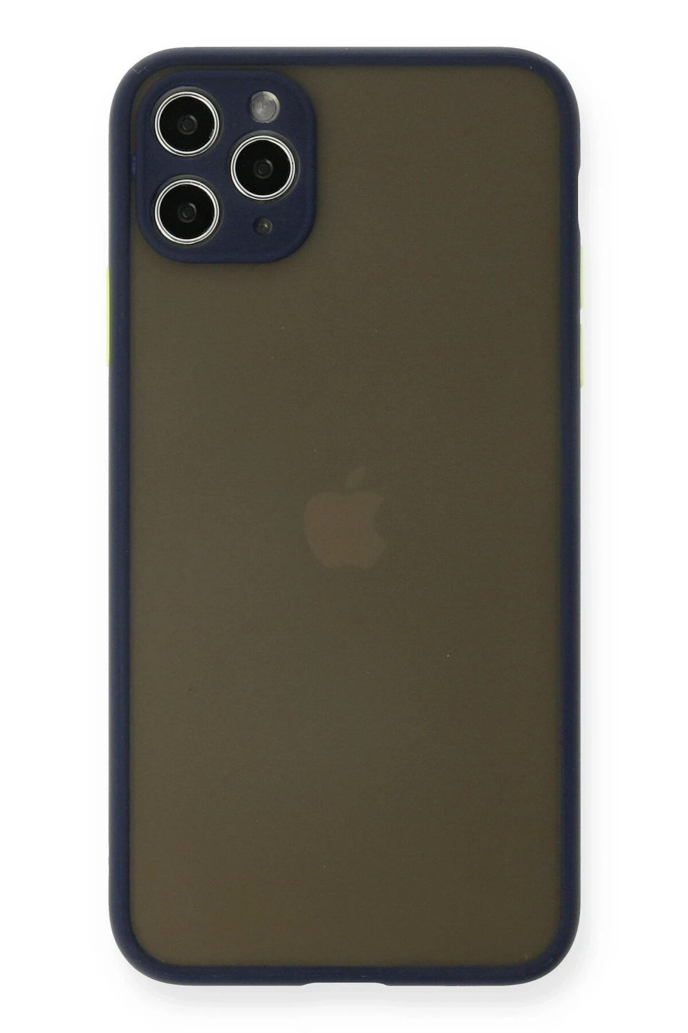 Mey İthalat®  iPhone 11 Pro Max Kılıf Montreal Silikon Kapak - Lacivert